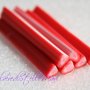 1PZ CANES BARRETTA * FRAGOLA * in pasta polimera per decorazioni o nail art cm 5