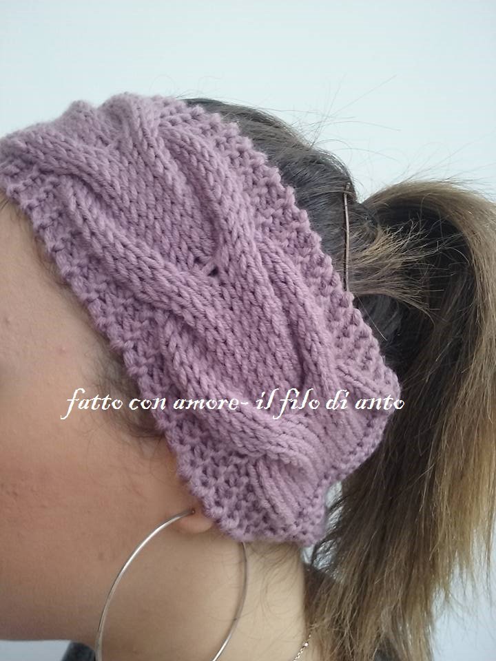 Fascia per capelli, in raso, Satin Twist grigio Fascia per capelli, in raso, Satin Twist grigio