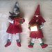 Elfi aiutanti di Babbo Natale, coppia, addobbi natalizi