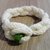 Bracciale bianco con treccia