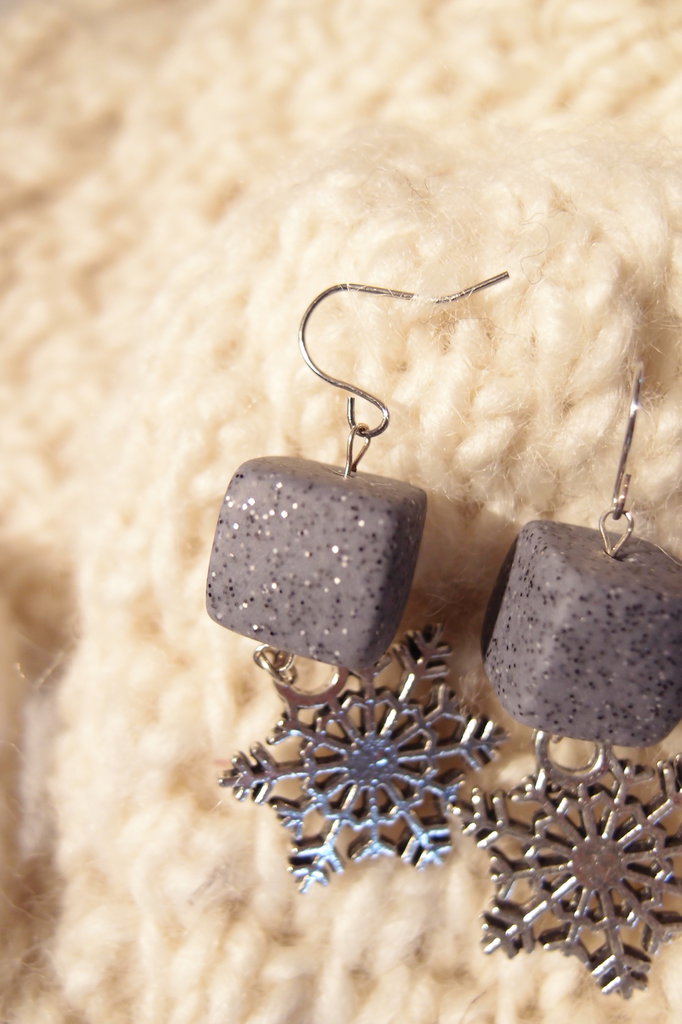 Orecchini Ossidiana Fiocco Di Neve – Amoessere Creations - Foto 11