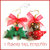 Orecchini Natale " Fufuorsetto che esce da teiera e agrifoglio " orso orsetto the di ad Natale poinsettia fimo cernit bijoux Natalizi Kawaii clip idea regalo ragazza 