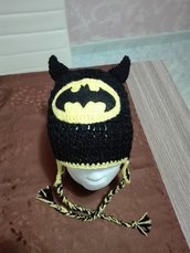 cappello batman in lana handmade