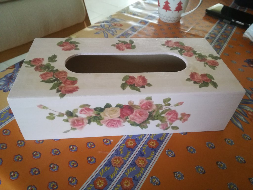 Porta Fazzoletti Quadrato In Pelle PU Impermeabile – Motivo Floreale Scozzese Blu, 13x13x14 Cm, Elegante Copri Scatola Per Casa E Ufficio