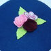 Scatola Portagioie con rose in pannolenci e merletto