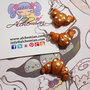 Orecchini Kawaii FIMO Alchemian cornetto croissant lolita natale sweet colazione