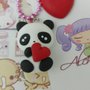  Sposta il mouse sull'immagine per eseguire lo zoom Ne hai uno da vendere? Vendine uno uguale collana panda kawaii innamorato cuore san Valentino fimo tare japan loli sweet