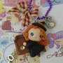 Collana Kawaii FIMO wicca wiccan streghine libro magia strega alchemian witch