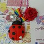 Collana Kawaii FIMO coccinella fortuna laurea gufetto alchemian porta fortuna