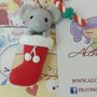 Collana Kawaii FIMO inverno topo topino calza natale cute lolita sweet