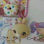 Collana Kawaii FIMO coniglietto con ciambellina, kawaii, arcolbaleno
