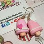 Orecchini Kawaii FIMO Alchemian gelato rosa fior di fragola kawaii lolita gelati