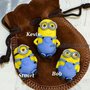 3 Pupazzetti Kawaii FIMO minion Minions Kevin Stuart Bob Alchemian fatto a mano