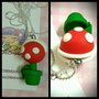 Collana super mario pianta carnivora 80 video game cute kawaii loli nero hipster