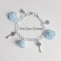 Bracciale a Uncinetto, Realizzato a Mano, Rose, Idea Regalo Donna, Pizzo, Chiacchierino, Fiorellini