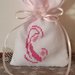 Inserzione riservata "n.50 sacchettini con ricamo madonnina rosa" tela aida bianca