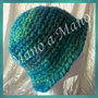 Cappello a cloche - verdeacqua melange