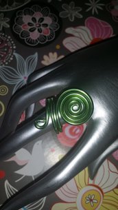 Anello spirale wire verde