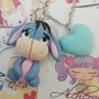 Collana asino asinello fimo kawaii cosplay fumetto hi oh winnie pooh Isaia fimo