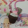 Collana Kawaii FIMO cupcake pasticcino dolcetto Alchemian fatta a mano lolita