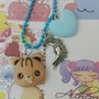 Collana Kawaii FIMO scoiattolino con cuoricino, kawaii, charm luna moon