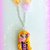 Collana con ciondolo in fimo Rapunzel handmade bambolina kawaii regalo compleanno bambina bomboniera