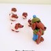 Idea regalo Natale Presepe di cani bassotti in fimo personalizzabile realizzato a mano