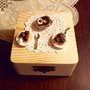Scatolina in legno con miniature dolci 