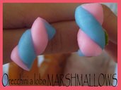 orecchini a lobo marshmallows
