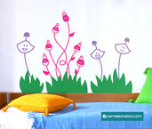 Fiori - adesivo murale per bambini - sticker da parete cameretta fiori