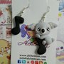 Orecchini koala love Music nota musicale koala fimo loli Kawaii cute