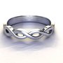 anello intrecciato argento
