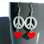 Orecchini pendenti Peace&Love