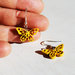 Orecchini pendenti farfalle gialle