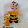                                            Charlie Brown e Woodstock Amigurumi