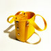 Little Shopping Bag in feltro giallo, borsa gialla, borsa in feltro