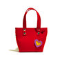 Little Shopping Bag in feltro rosso, borsa rossa