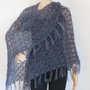 scaille in lana mohair blu