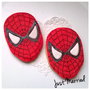 biscotto decorato a tema Spiderman