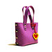 Little Shopping Bag in feltro viola, borsa viola