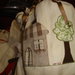 sacchetto in stoffa con applicazioni a mano