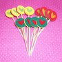 San Valentino Collection! - Muffin e CupCake Toppers^^ - Decorazioni per Dolci - LoveSet-1^^ (lotto 12pz)