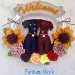 Ghirlanda Welcome Back Nero - Decorazione Bentornato Per Festa, Classe O Famiglia, Con Bandiera E Corde