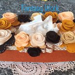 Scatola Porta Fazzoletti Con Gonna Volante - Design Vintage Ragazza, Supporto Da Tavolo Con Adesivo, Per Auto E Casa (25,4x13x7,6 Cm) - 3