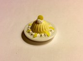 Mousse al limone in fimo dollshouse miniature