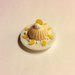 Mousse all'arancia su piatto dollshouse miniature