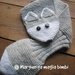 Sciarpa volpe argentata bimbo fatta a mano in lana e alpaca - idea regalo!