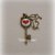 Collana Cameo Ricamo Chiave del Cuore 