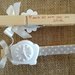 MOLLETTE SEGNAPOSTO SHABBY CHIC CON GESSETTO PROFUMATO COMUNIONE MATRIMONIO