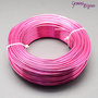 Lotto 1 metro Filo di alluminio 2 mm. hotpink